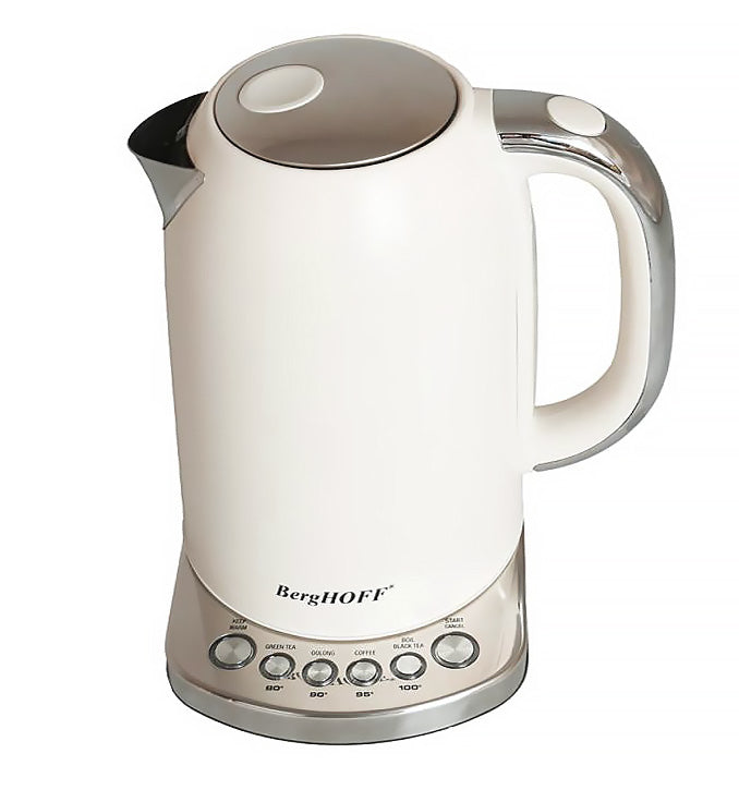 Berghoff Gem Concept 1.7 Litre Vanilya Krem Rengi Retro Su Isıtıcı