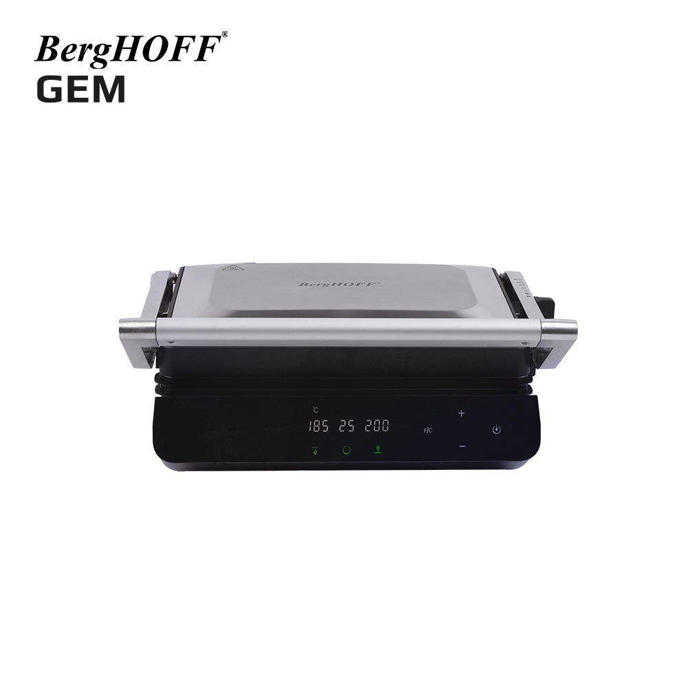 Berghoff Gem Titan Gümüş Gri Çelik Izgara ve Tost Makinesi