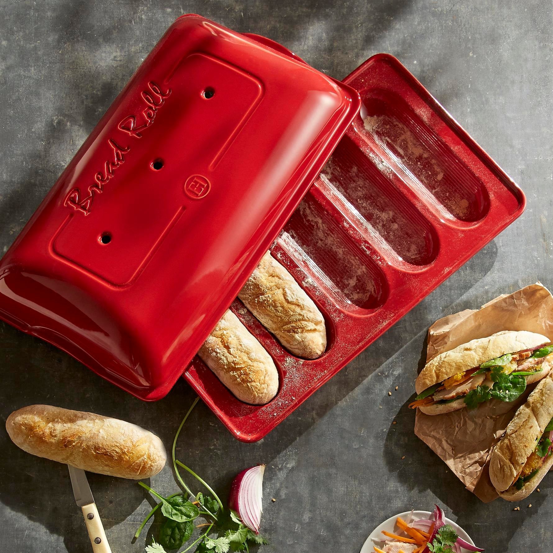 Emile Henry Mini Baget Ekmek/Fırın Kabı 39x23 cm