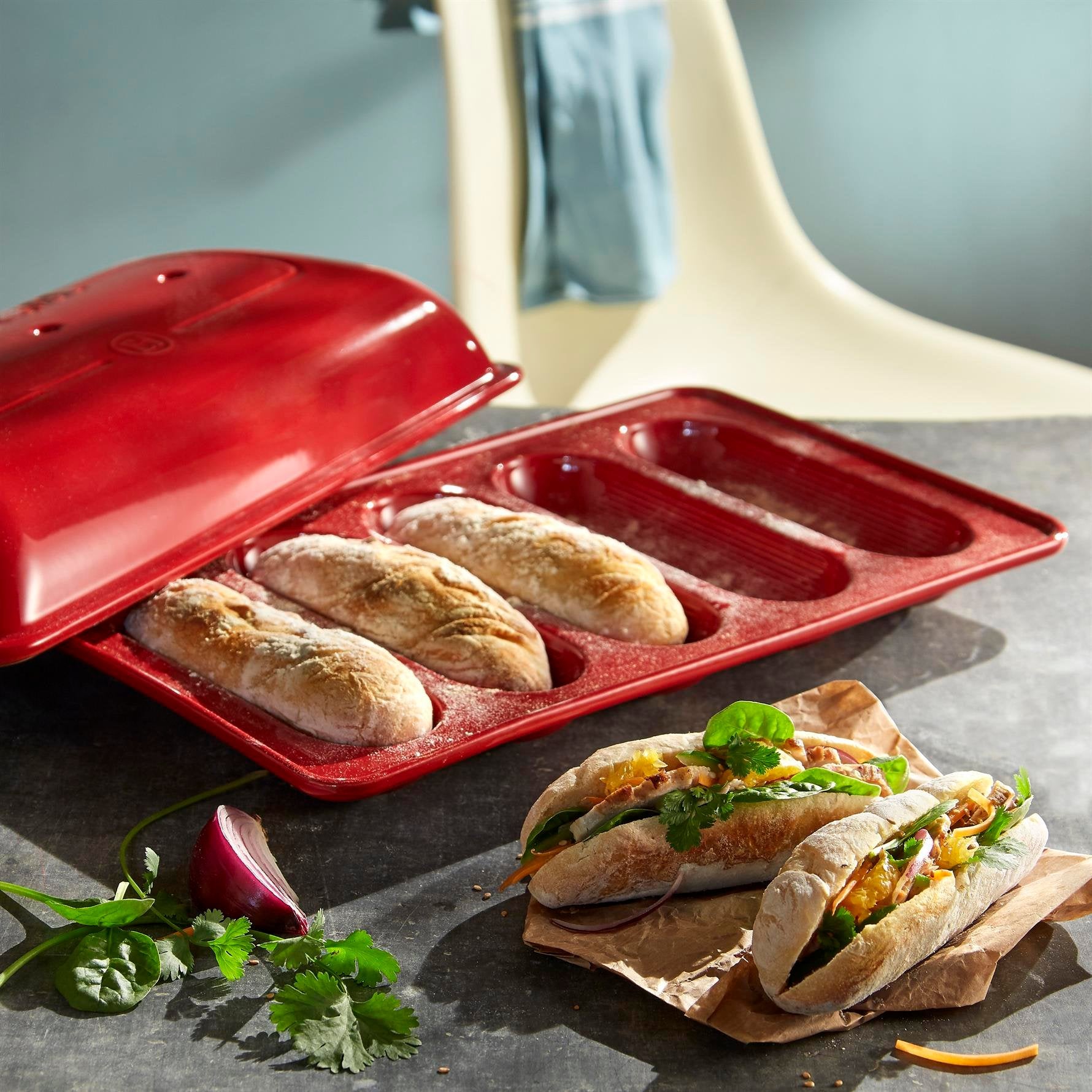 Emile Henry Mini Baget Ekmek/Fırın Kabı 39x23 cm