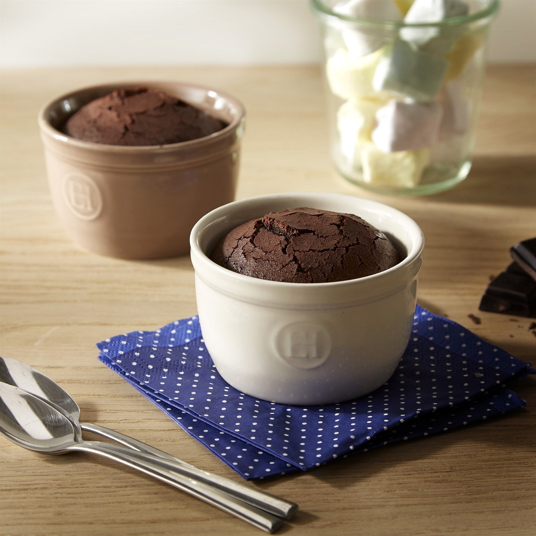 Emile Henry Fırın Kabı Ramekin No.9 Burgundy 2´li Seti