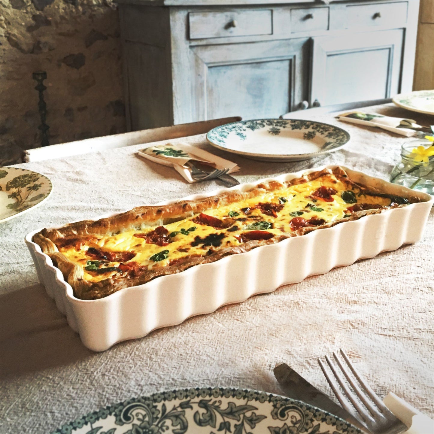 Emile Henry Tart-Börek-Fırın Kabı Dikdörtgen 36.5 x 15 cm