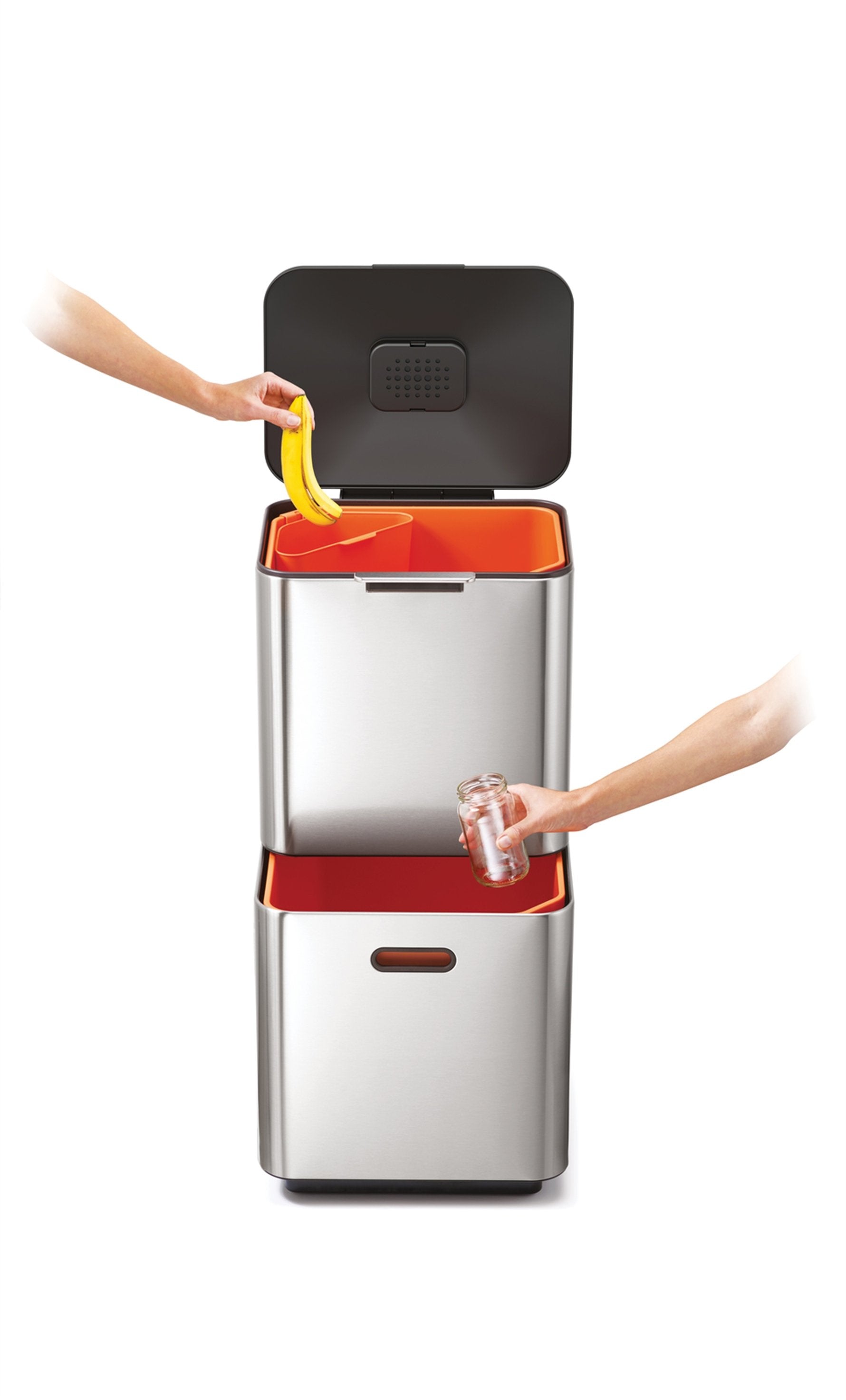 Joseph Joseph Totem Çöp Kovası 60 Litre Paslanmaz Çelik