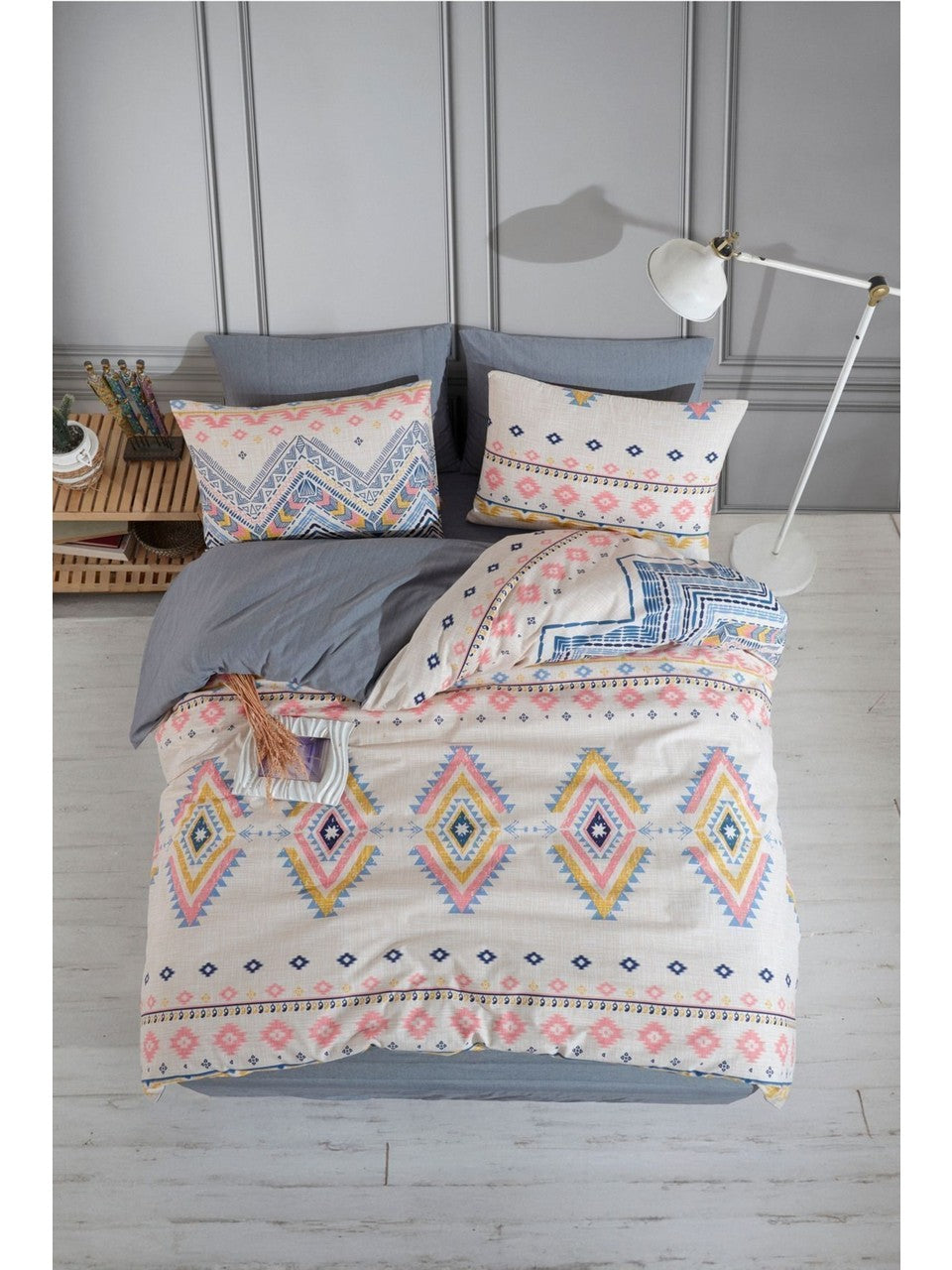 Sahara Dijital Baskılı Nevresim Takımı & Battaniye Seti