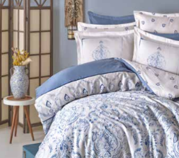 Soley Labella Baskılı Saten Nevresim Takımı