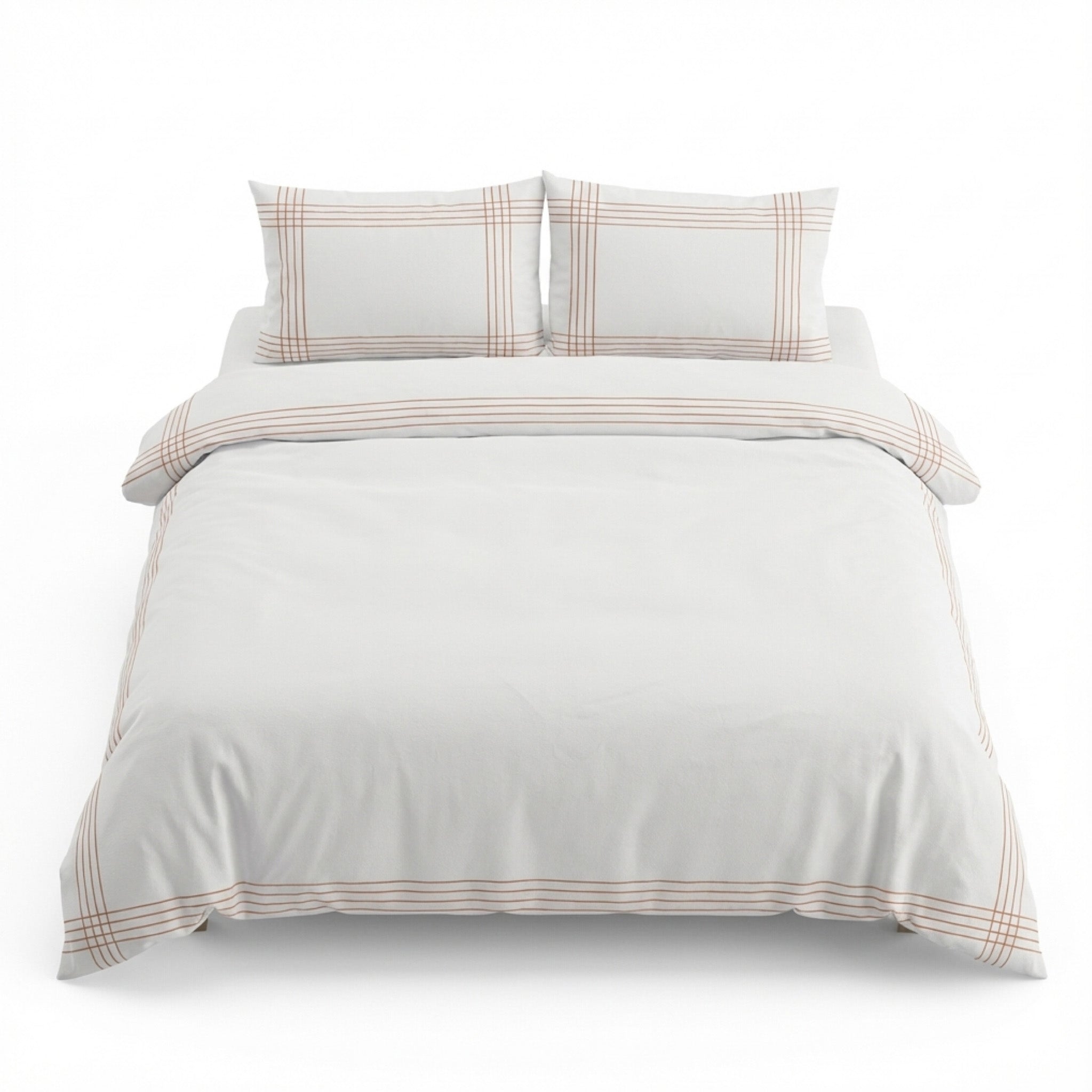 Ecobox Precore Oranj Çift Kişilik %100 Pamuk Nevresim Takımı 200 x 220 cm