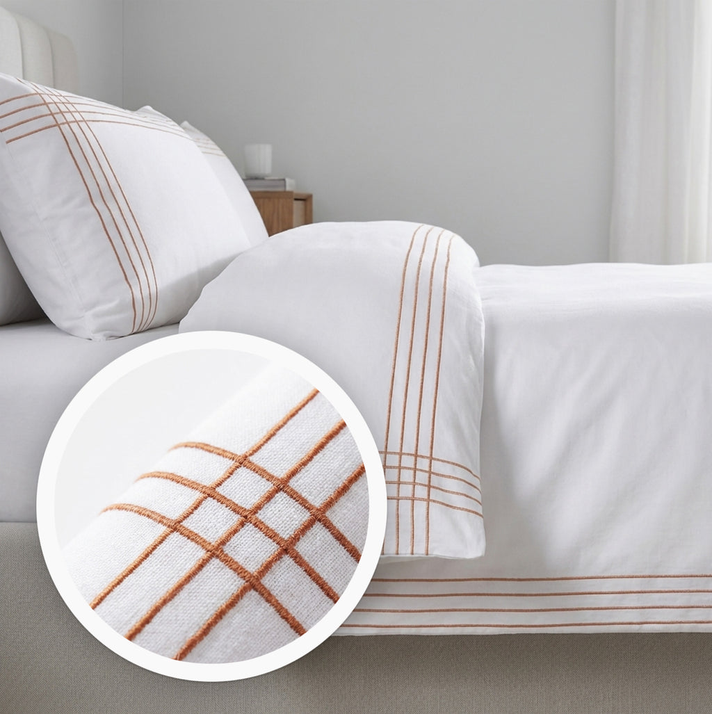 Ecobox Precore Oranj Çift Kişilik Nevresim Takımı