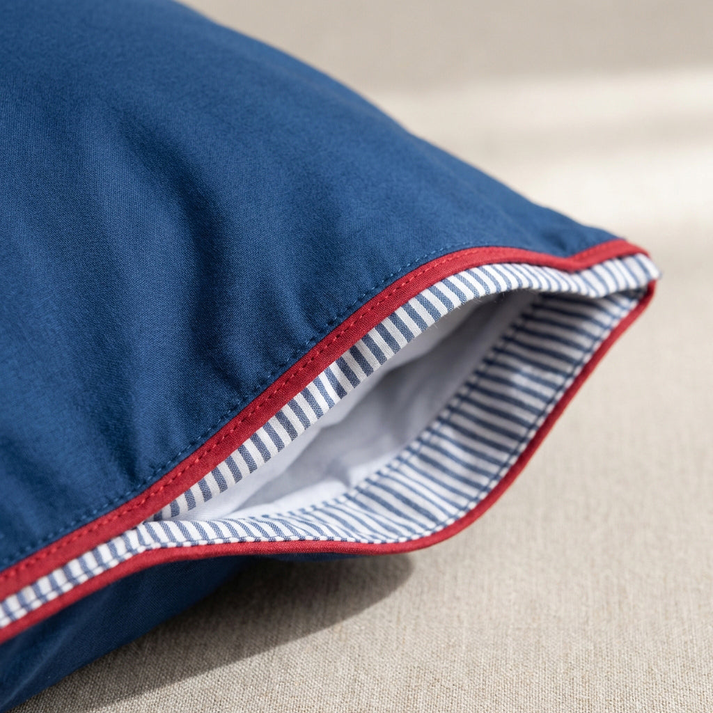 Sevenhill Marin Lacivert Çift Kişilik %100 Pamuk Nevresim Takımı 200 x 220 cm