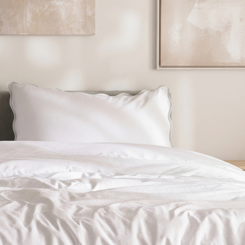 Sevenhill Natural White Çift Kişilik %100 Pamuk Nevresim Takımı 200 x 220 cm