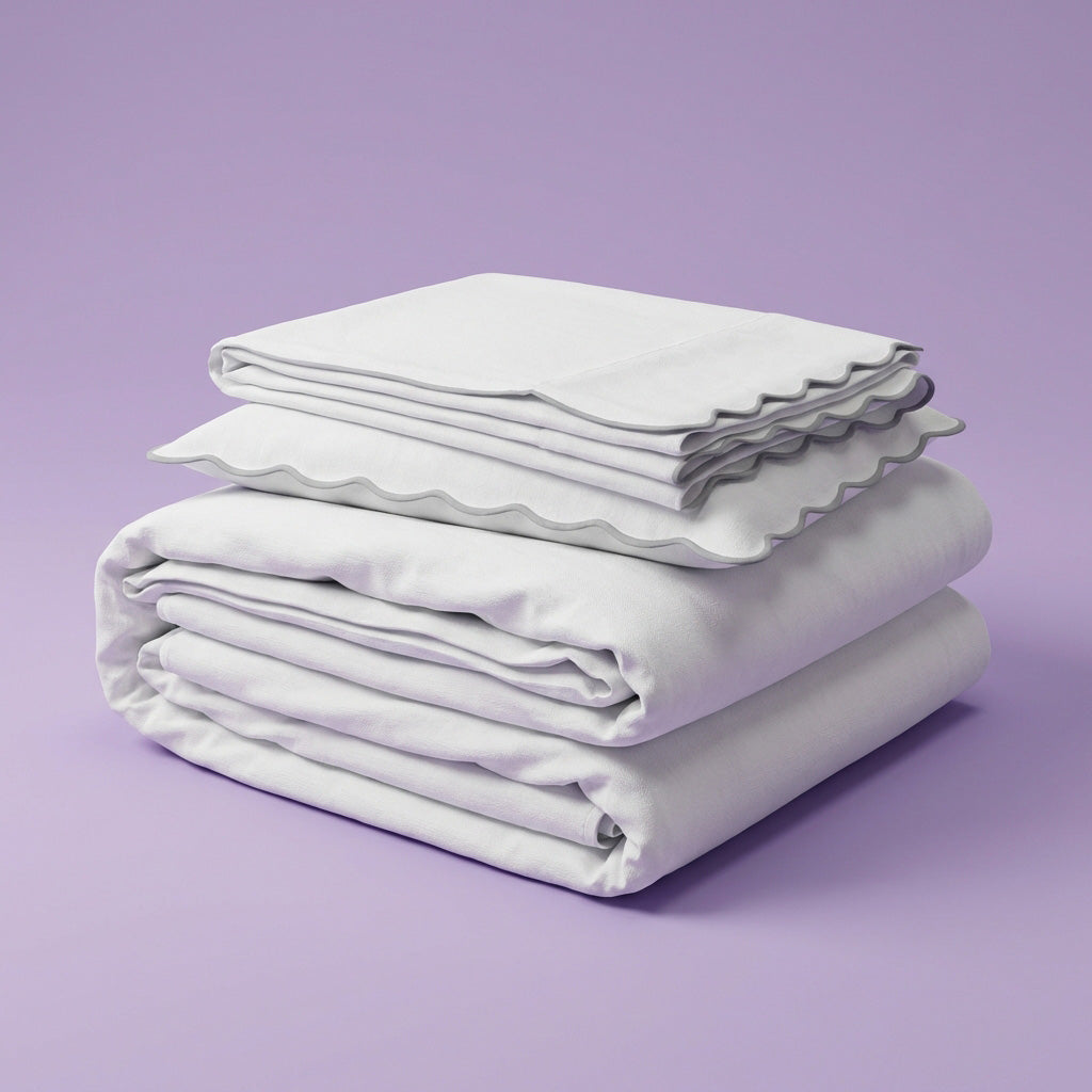 Sevenhill Natural White Çift Kişilik %100 Pamuk Nevresim Takımı 200 x 220 cm