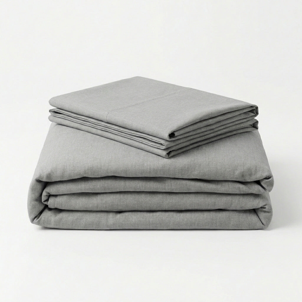 Sevenhill Rico Gray Çift Kişilik Pamuklu Nevresim Takımı 200 x 220 cm