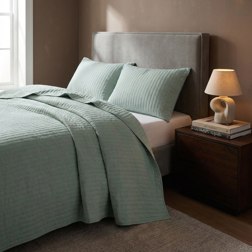 Sevenhill Vita Mint Çift Kişilik Yatak Örtüsü 230x260 cm