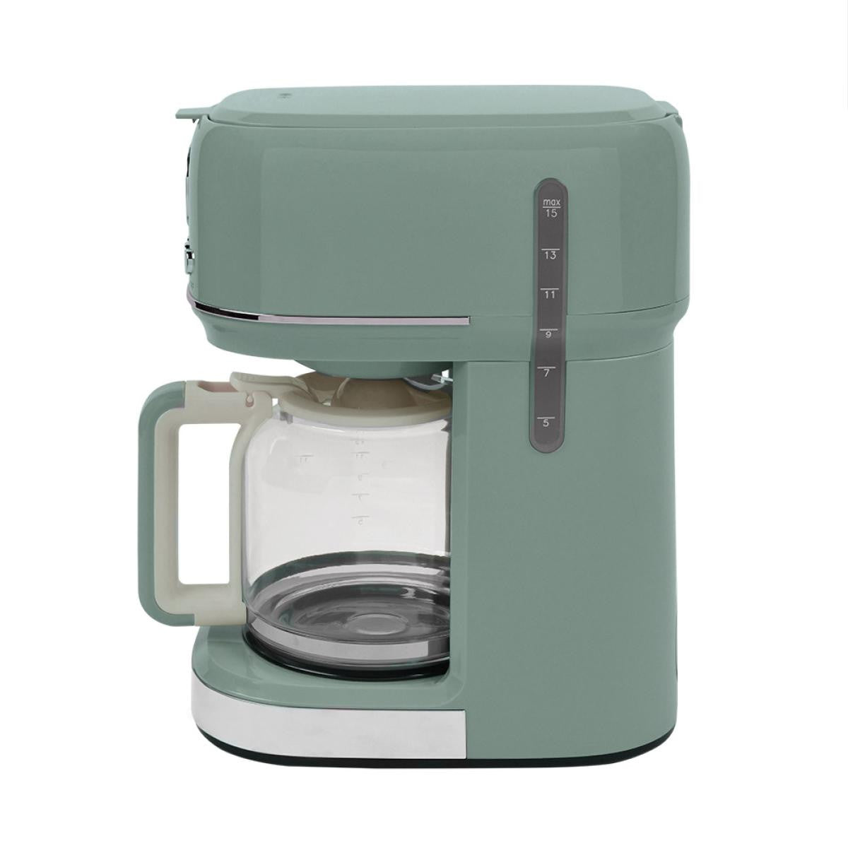 Berghoff Gem Retro 15 bardak Mint Yeşil Filtre Kahve Makinesi