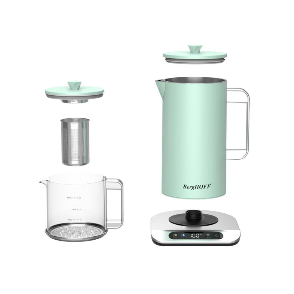 Berghoff Gem Retro 1.7 Litre Mint Yeşil Çay Makinesi
