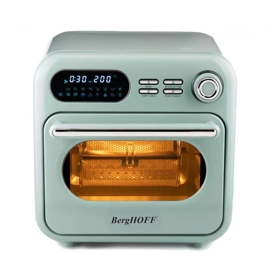 Berghoff Gem Retro 18 LİTRE MİNT YEŞİL RENGİ AİRFRYER + FIRIN