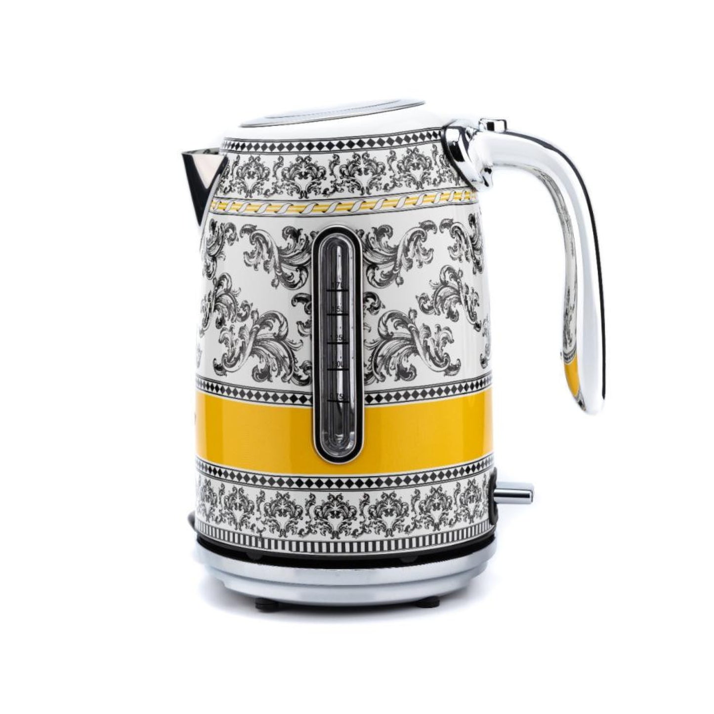 Berghoff Gem Royal Margery 1.7 Litre Sari Siyah Desenli Su Isıtıcısı