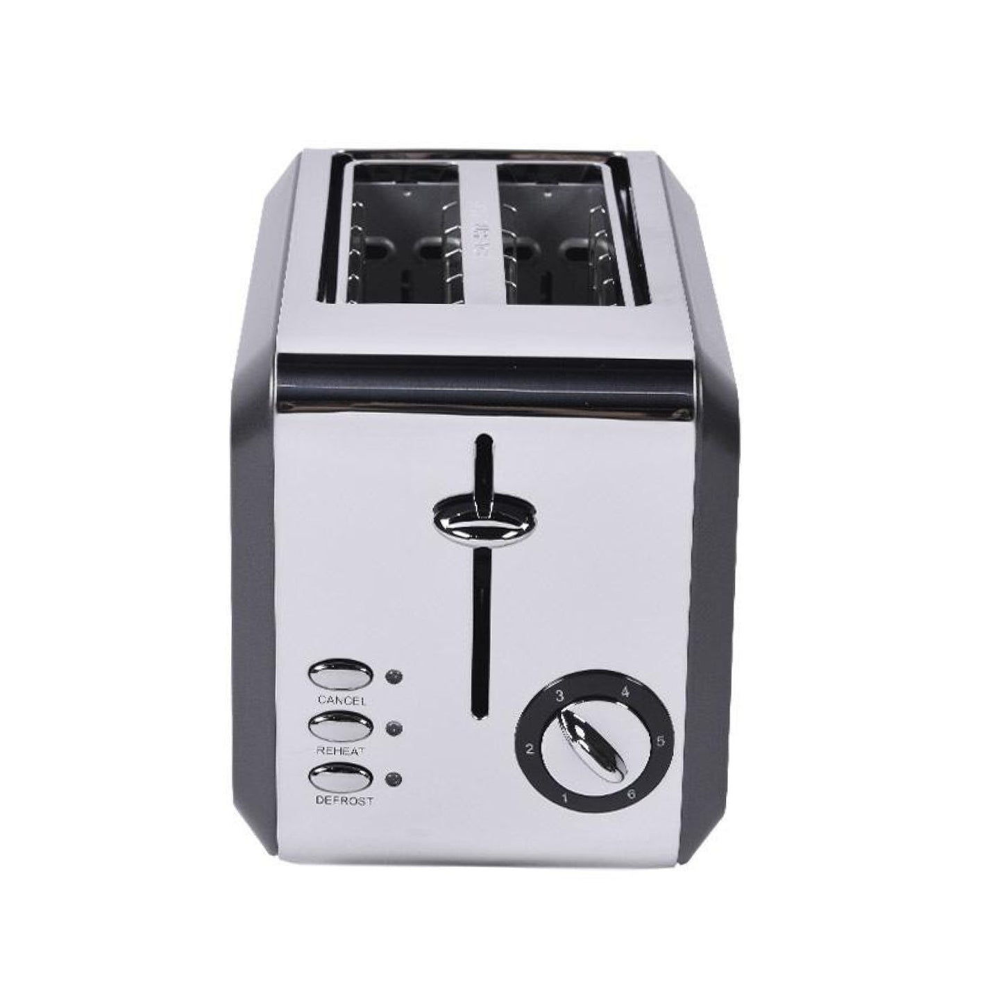 Berghoff Gem Titan 1.7 Litre Parlak Gümüş Siyah İki Dilim Ekmek Kızartma Makinesi