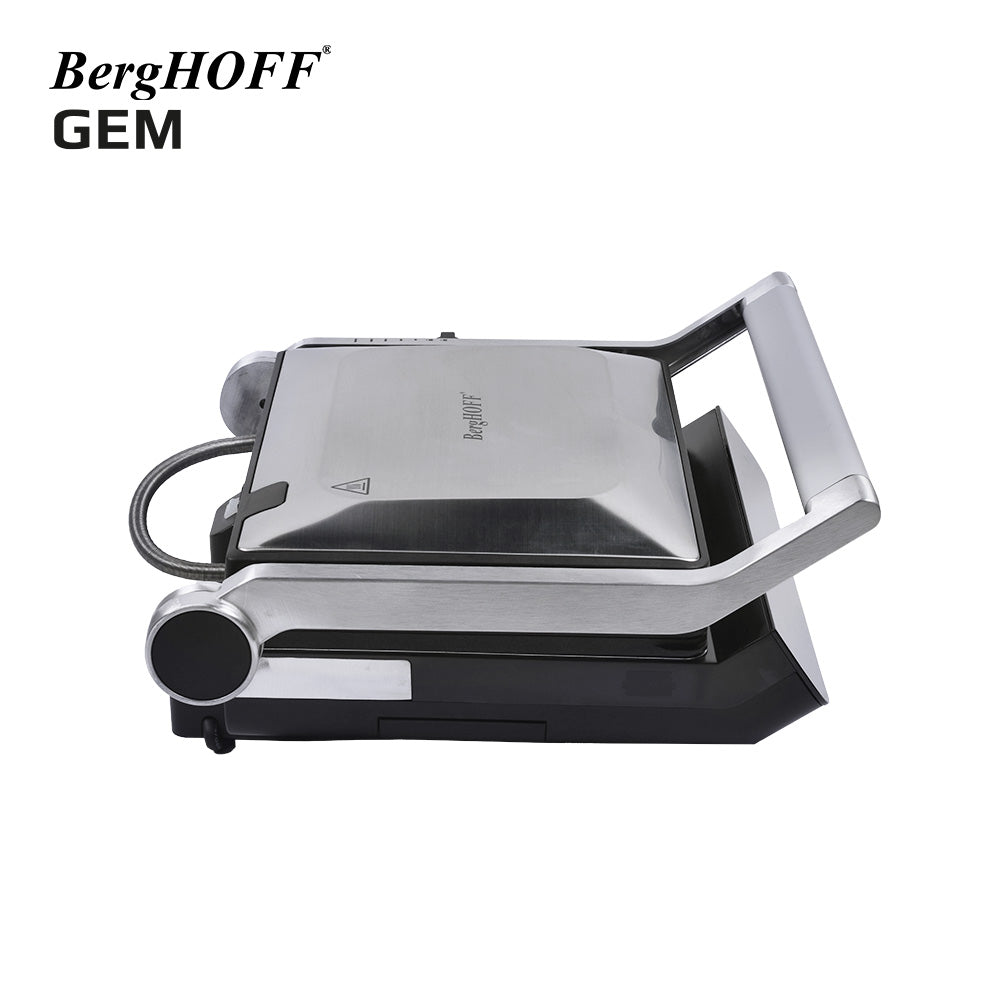 Berghoff Gem Titan Gümüş Gri Çelik Izgara ve Tost Makinesi