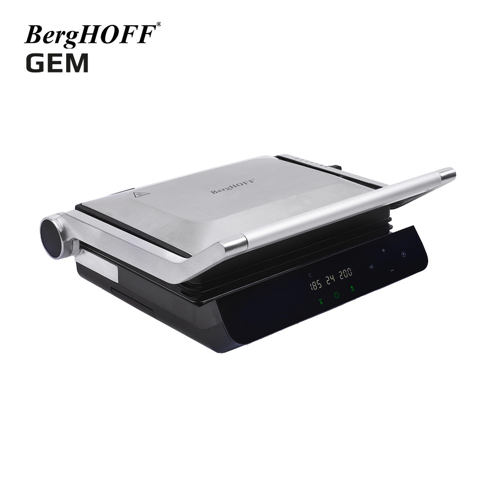 Berghoff Gem Titan Gümüş Gri Çelik Izgara ve Tost Makinesi