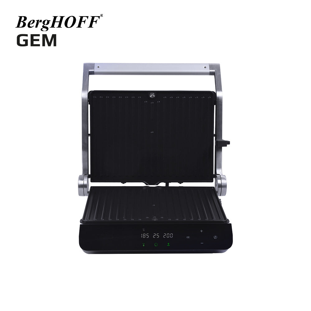 Berghoff Gem Titan Gümüş Gri Çelik Izgara ve Tost Makinesi