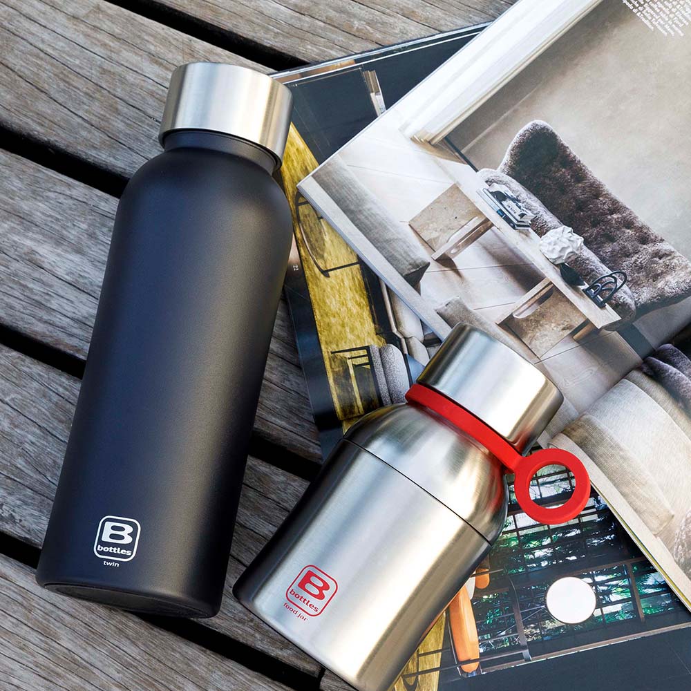 Bugatti Paslanmaz Çelik Mat Gümüş Rengi Yemek Termosu 500Ml