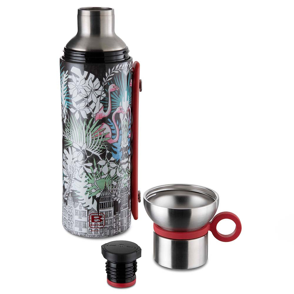 Bugatti Termo Taşıma Kulplu Paslanmaz Çelik La Vılle Desenli Termos 1500Ml