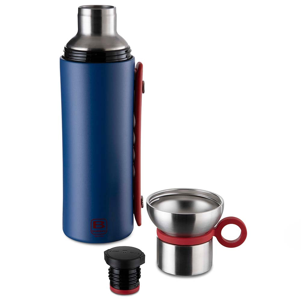Bugatti Termo Taşıma Kulplu Paslanmaz Çelik Mavi Termos 1500Ml