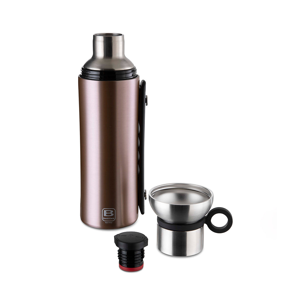 Bugatti Termo Taşıma Kulplu Paslanmaz Çelik Rose Gold Termos 1500Ml