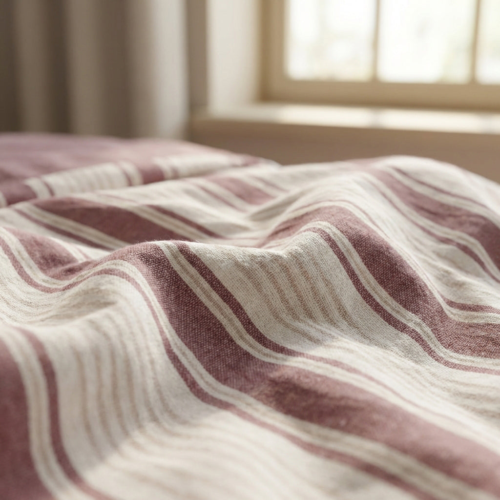 Ecobox Ballere Bordo Çift Kişilik %65 Pamuk Nevresim Takımı 200 x 220 cm