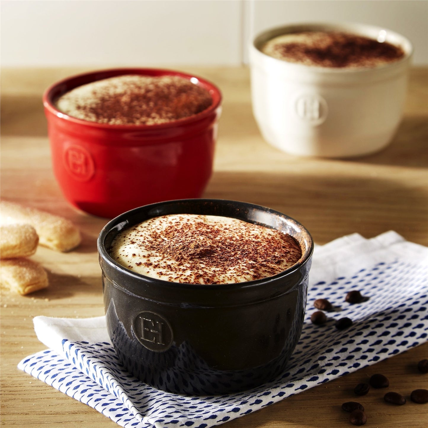 Emile Henry Fırın Kabı Ramekin No.9 Burgundy 2´li Seti