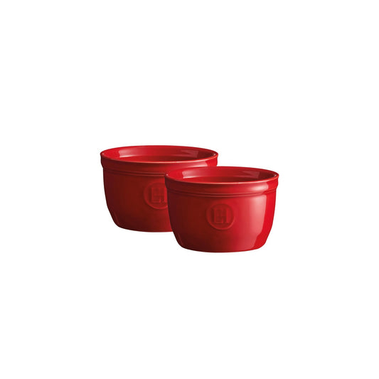 Emile Henry Fırın Kabı Ramekin No.9 Burgundy 2´li Seti