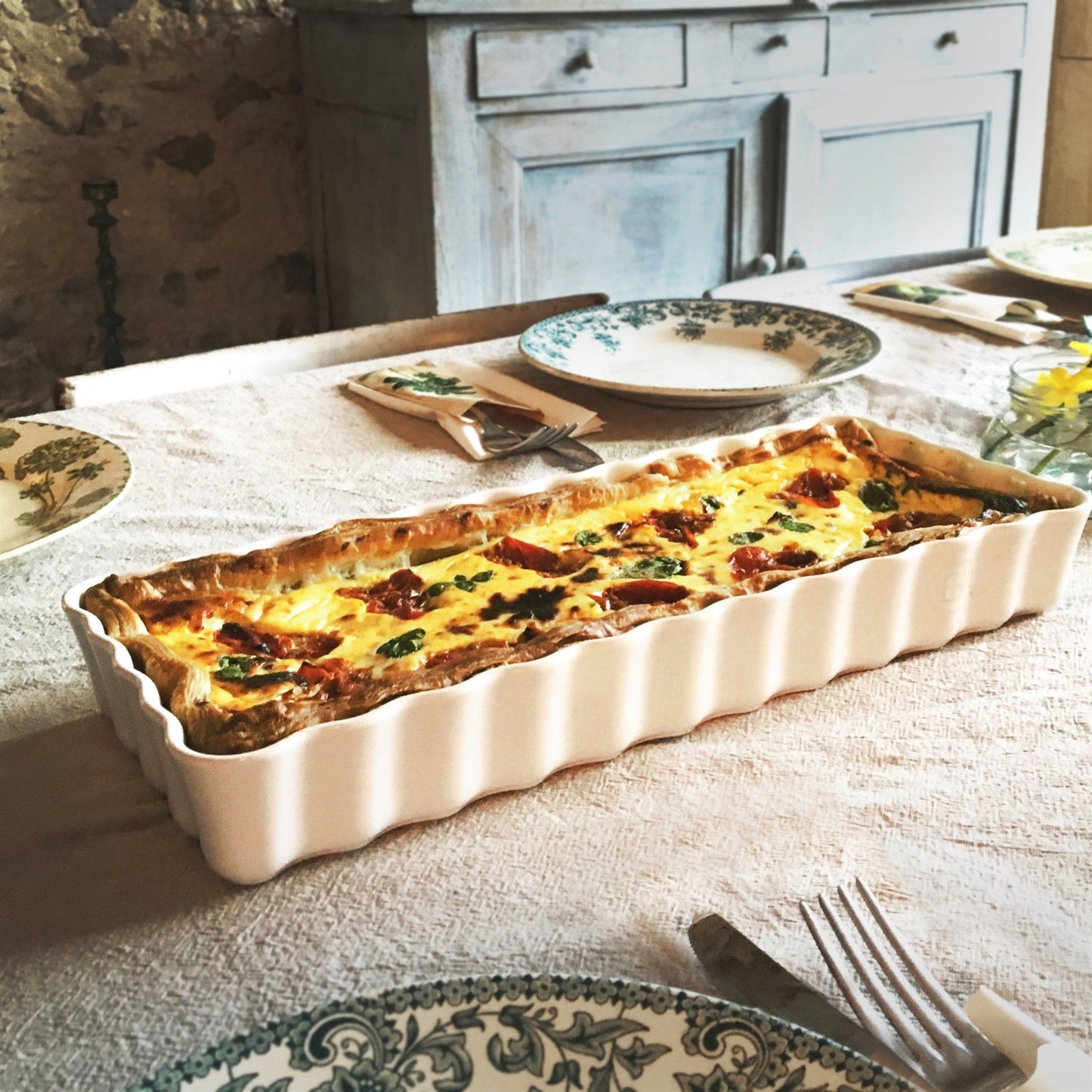 Emile Henry Tart-Börek-Fırın Kabı Dikdörtgen 36.5 x 15 cm