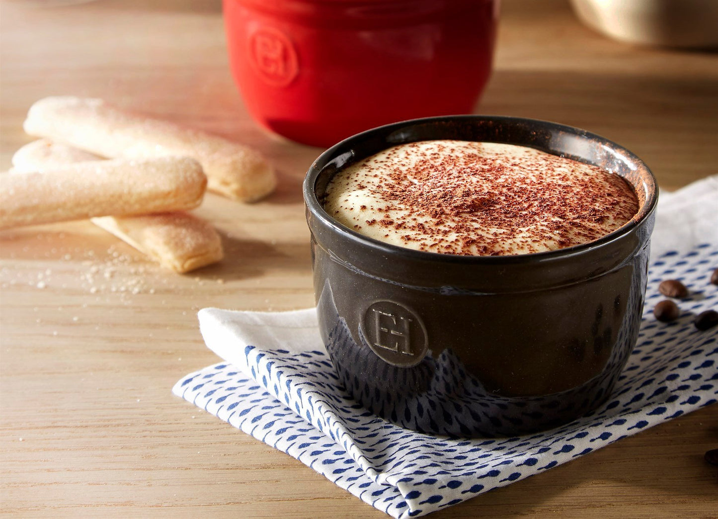 Emile Henry Fırın Kabı Ramekin No.9 Burgundy 2´li Seti