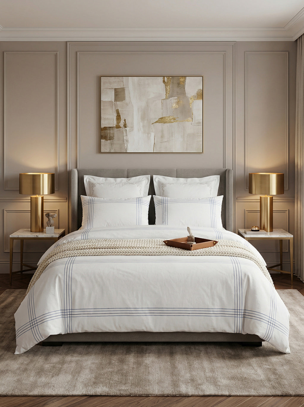 Ecobox Precore Turkuaz Çift Kişilik %100 Pamuk Nevresim Takımı 200x220 cm