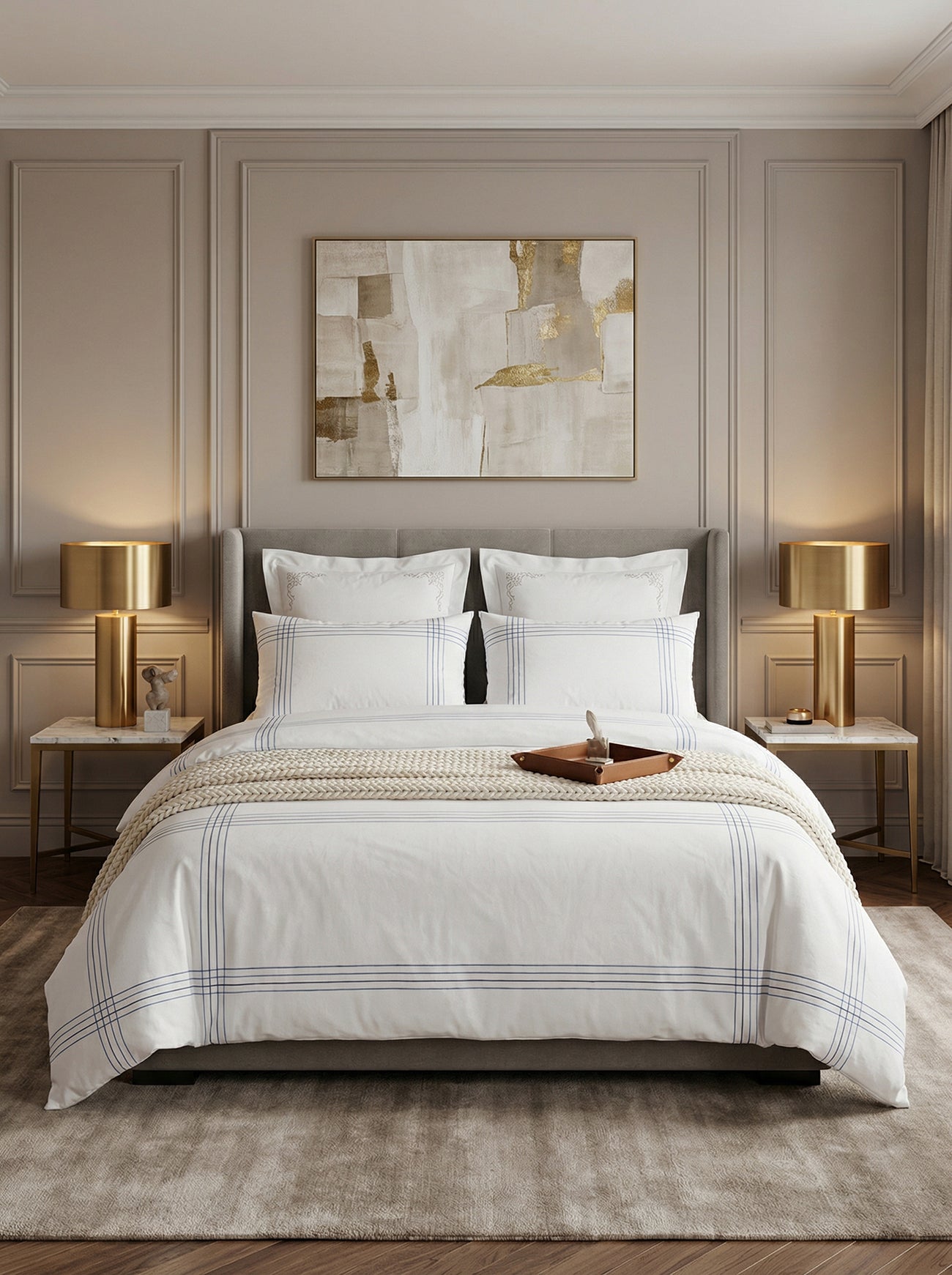 Ecobox Precore Turkuaz Çift Kişilik %100 Pamuk Nevresim Takımı 200x220 cm