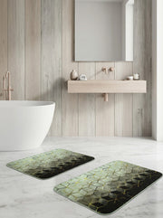 Ecobox Poly Banyo Paspası 2'li Takım Kaymaz Tabanlı – Emici Yüzeyli, Yıkanabilir Kullanım