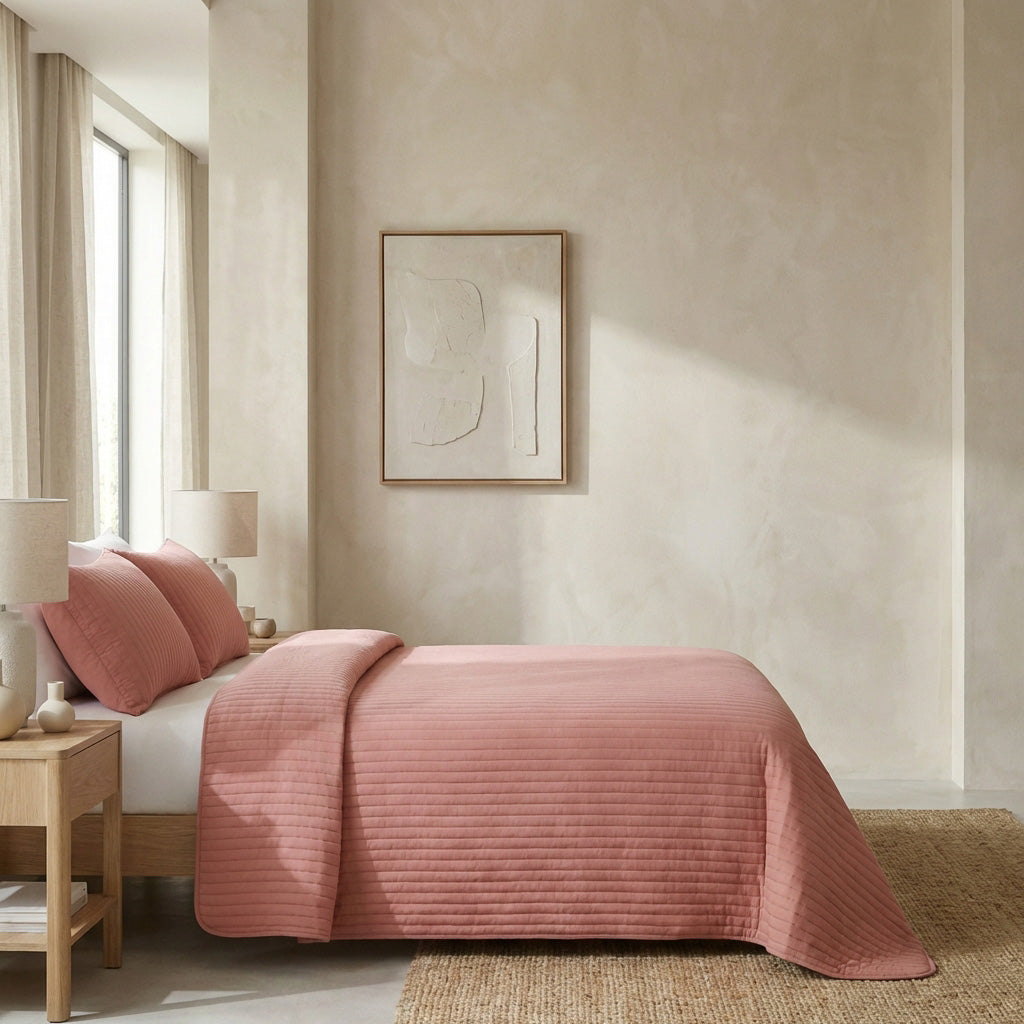 Sevenhill Vita Somon Çift Kişilik Yatak Örtüsü 230x260 cm