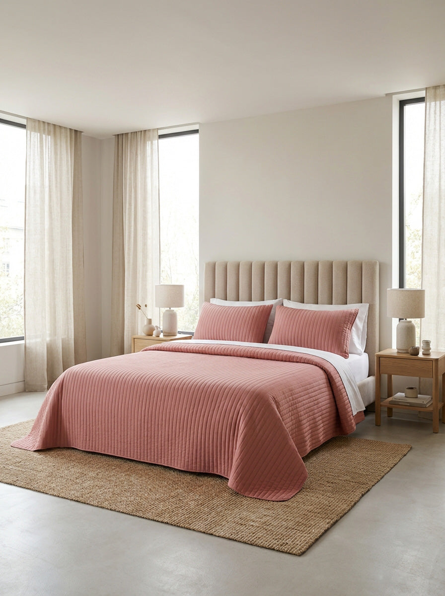 Sevenhill Vita Somon Çift Kişilik Yatak Örtüsü 230x260 cm