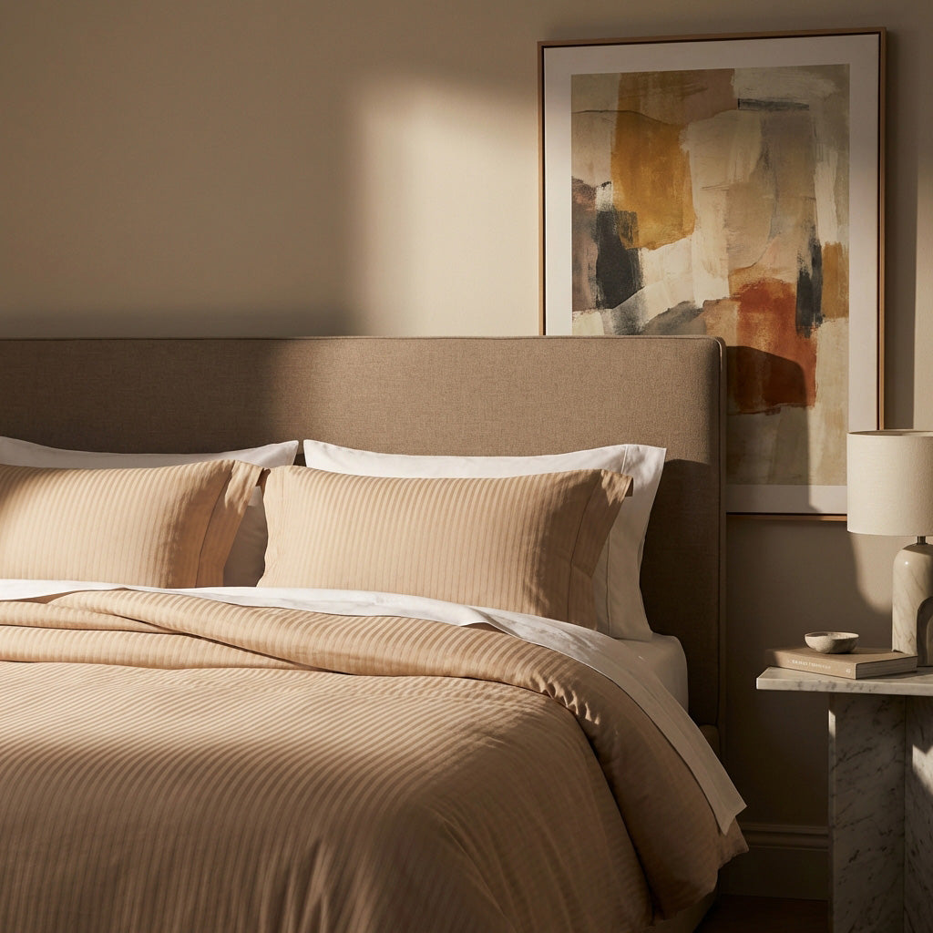 Sevenhill Vita Bej Çift Kişilik Yatak Örtüsü 230x260 cm